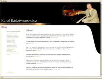 Karol Radziwonowicz, Pianist